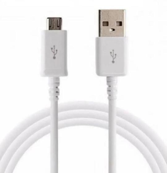 Imagem de Cabo Para Dados E Carregamento V8 Micro Usb 1 Metro Branco