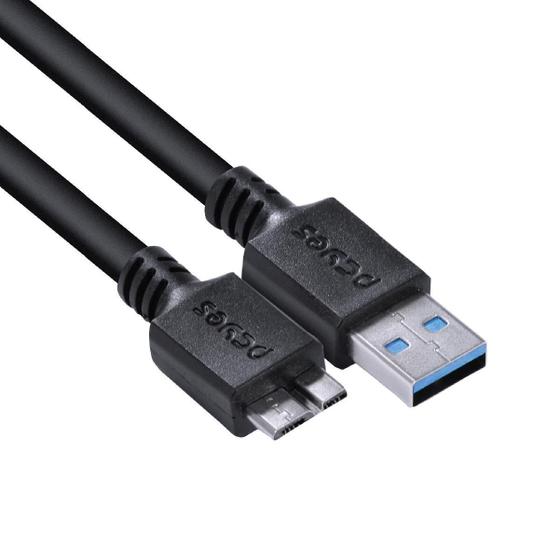 Imagem de Cabo Para Hd Externo Usb A 3.0 Macho Para Micro Usb B 3.0 (