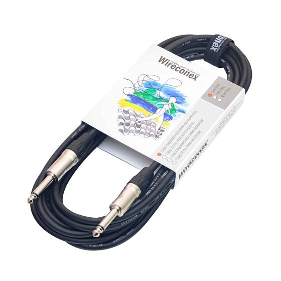 Imagem de Cabo Para Instrumentos Emborrachado P10 P10 5 Metros Guiems-05 Wireconex
