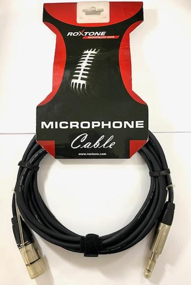 Imagem de Cabo para microfone 5m XLR F x P10 6,3mm Roxtone