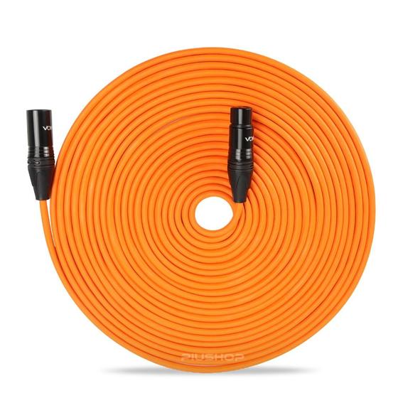 Imagem de Cabo Para Microfone Balanceado XLR / XLR 10 Metros Laranja CM6895 - Voik