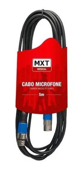 Imagem de Cabo Para Microfone Cannon Macho Para Fêmea Mxt 5 Metros