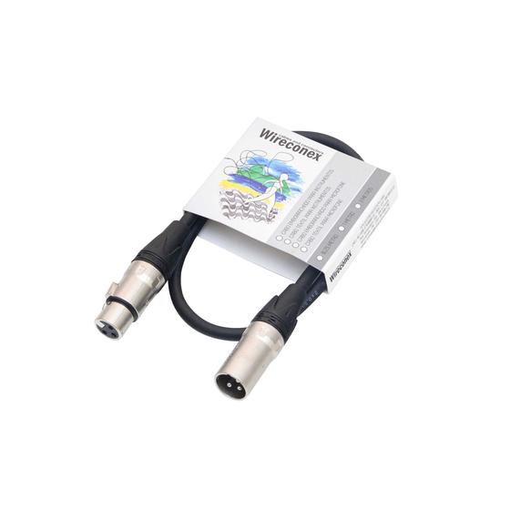 Imagem de Cabo Para Microfone Emborrachado Xlr Xlr 1 Metro Mpbe-1 Wireconex