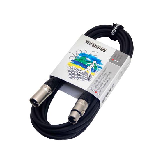 Imagem de Cabo Para Microfone Emborrachado Xlr Xlr 10 Metros Mpbe-10 Wireconex