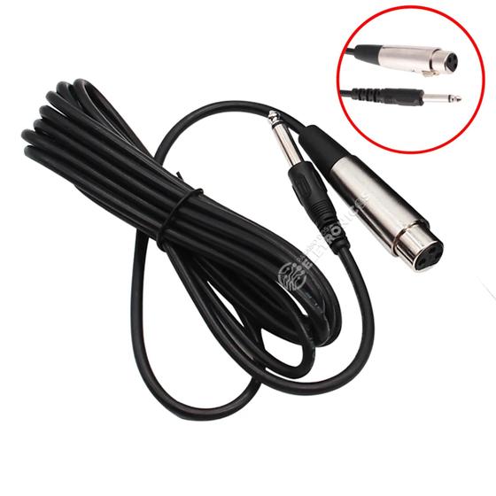 Imagem de Cabo Para Microfone P10 Mono E Xlr Fêmea Ideal P/ Instrumentos Musicais E Microfone MCB015