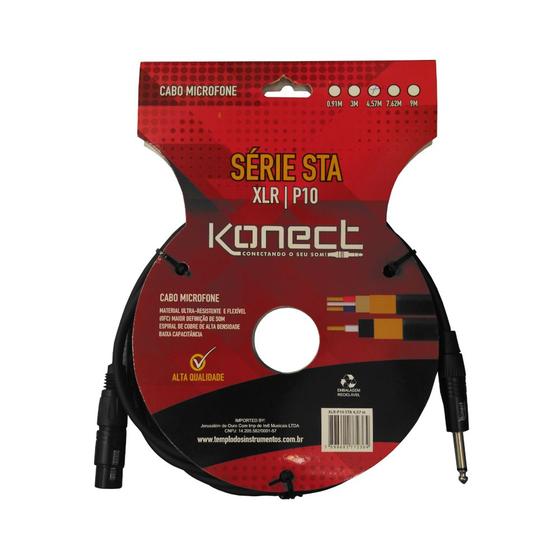 Imagem de Cabo Para Microfone XLR/P10 4,57m STA. 4,57M - KONECT