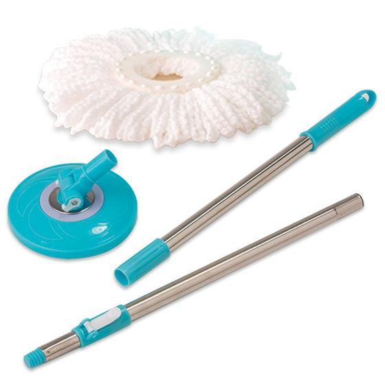 Cabo Para Spin Mop Esfregão Perfect Urban C/ 1 Refil Extra Menor preço em Cabo Para Spin Mop Esfregão Perfect Urban C/ 1 Refil Extra