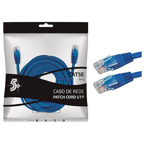 Imagem de Cabo Patch Info - Patch Cord Cat5E Utp - 10M - Azul