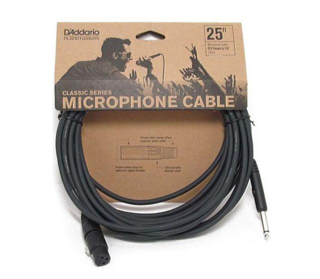 Imagem de Cabo planet waves mic xlr 7.62mt pwcg 25