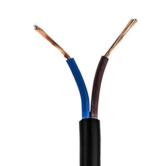 Imagem de Cabo Pp 2x1,00 Mm Elétrico Flexível Preto - 3 Metros
