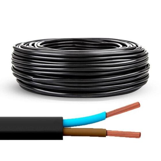 Cabo PP Flexível 2 X 0,50MM 500V rolo com 100 METROS Menor preço em Cabo PP Flexível 2 X 0,50MM 500V rolo com 100 METROS