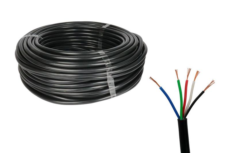 Imagem de Cabo Pp Flexível Extensão Instalação 5 Fios - 10 Metros