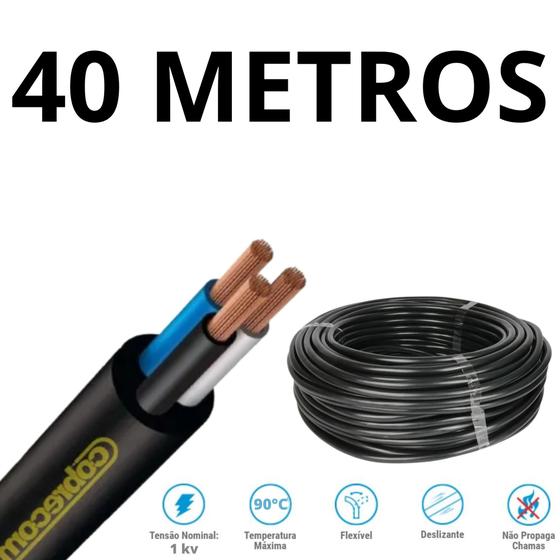 Imagem de Cabo Pp multiuso antichamas 3x4,00mm Com 40 Metros