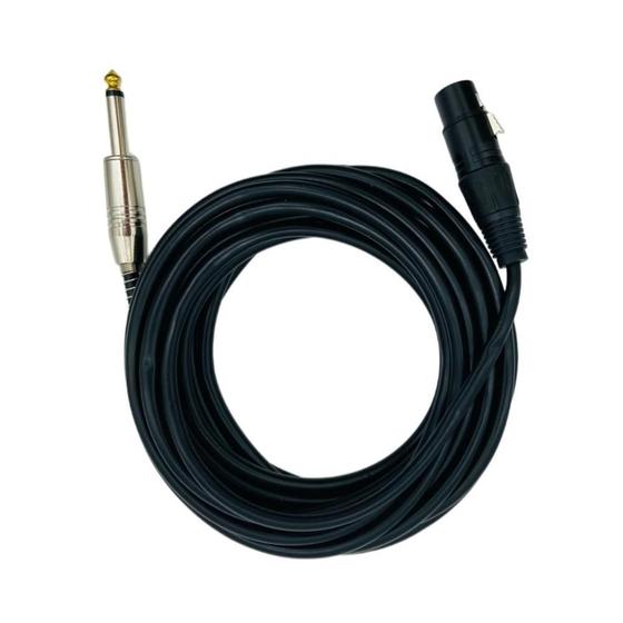 Imagem de Cabo Profissional Para Microfone Xlr / P10 5 Metros