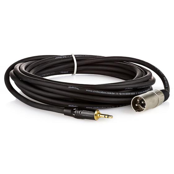 Imagem de Cabo Profissional XLR Macho para P2 Macho Estereo - 4 Metros