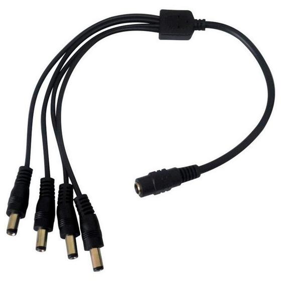 Imagem de Cabo Rabicho Extensor Conector P4 01 Entrada E 4 Saídas