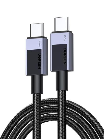 Imagem de Cabo Rápido 100W 5A Usb C 2M Suporta Galaxy 45W 25W Qc4.0 Pd