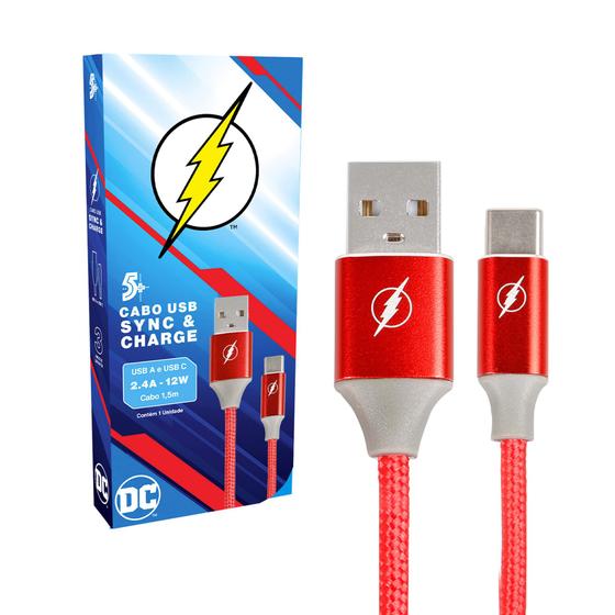 Imagem de Cabo Rápido Turbo para carregador 1,5m USB-A p/ USB-C Flash