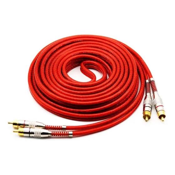Imagem de Cabo Rca Tech One Prime Dupla Blindagem 5Metros Plug Banhado