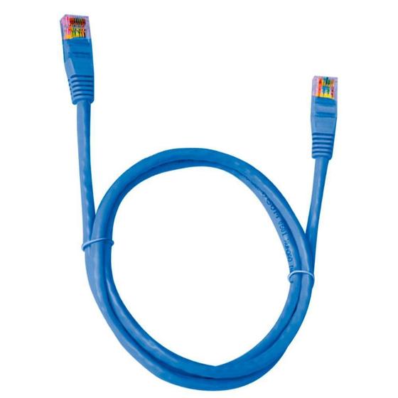 Imagem de Cabo rede plus cable cat.5e 2.5m cat5e25bl patch cord