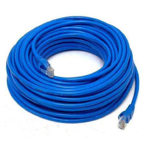 Cabo rede Roteador Notebook e Computador Fio Ethernet 50m Menor preço em Cabo rede Roteador Notebook e Computador Fio Ethernet 50m
