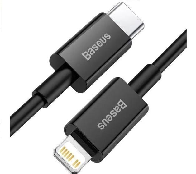 Cabo reforçado Baseus usb-c para lightning 2 metros superior PD 20w - Preto é ruim? Cabo reforçado Baseus usb-c para lightning 2 metros superior PD 20w - Preto é boa?