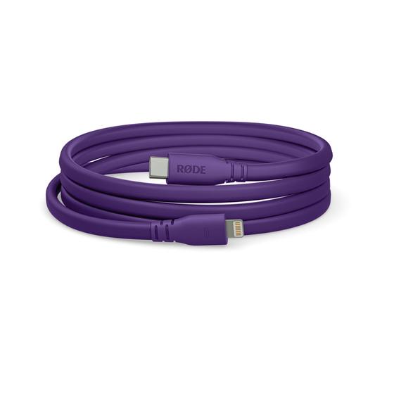 Imagem de Cabo RØDE SC19 USB-C para Lightning de 1,5 m para dispositivos iOS - roxo