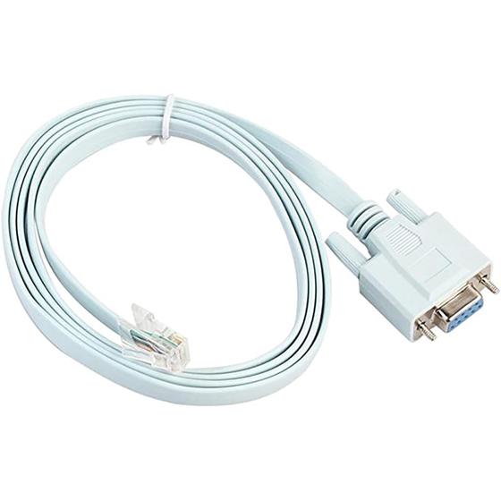 Imagem de Cabo rs232 db9 femea  x  rede rj45 ethernet lan