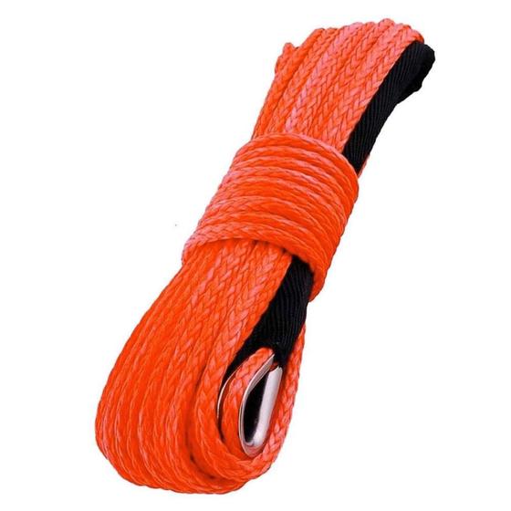 Imagem de Cabo Sintético Kevlar Guincho 28Mts 10Mm 12000Lb Laranja