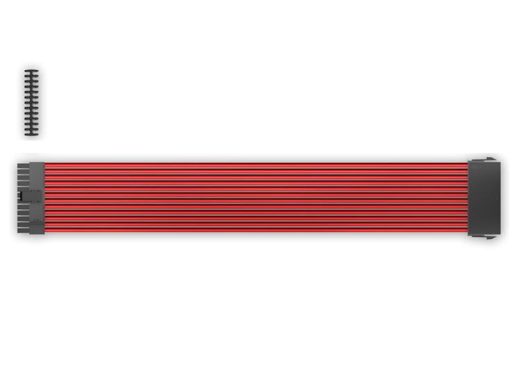 Imagem de Cabo Sleeved Deepcool 24 Pinos 30 Cm Vermelho - DP-EC300-24P-RD