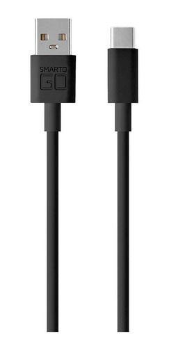 Imagem de Cabo Smartogo Type C Blindado 1,2m Carrega Transfere Dados Cor:Branco