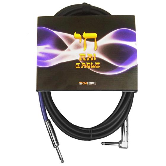 Imagem de CABO TECNIFORTE RAI PLUG L P10 X P10L 90º 3,05 METROS