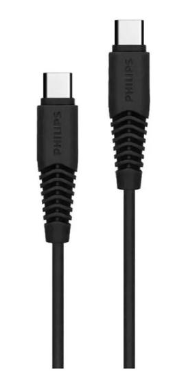 Imagem de Cabo Tipo Usb-C Para Usb-C 1,2 Metros Cor Preto - Philips