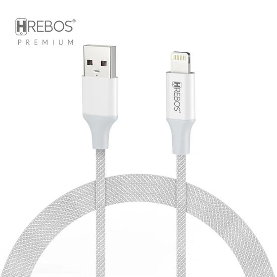 Imagem de Cabo Turbo 3.1A 1Metro Hrebos CB-207i Usb Para Lightning Compatível Com Iphone