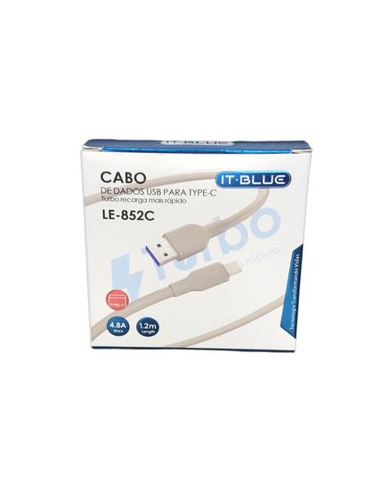 Imagem de Cabo Turbo Celular Typec Usb 4.8a 1,2m Carregador Cinza