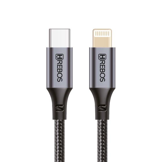 Imagem de Cabo Turbo Midnight Type C x Lightning  2 Metros  Preto