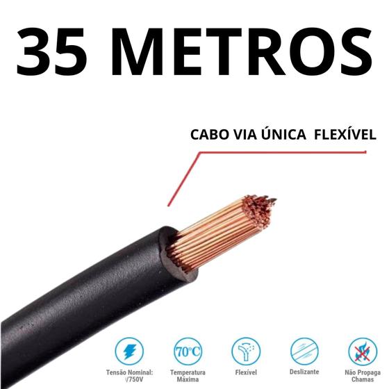 Imagem de Cabo Unipolar Anti-chama 25mm Com 35 Metros 