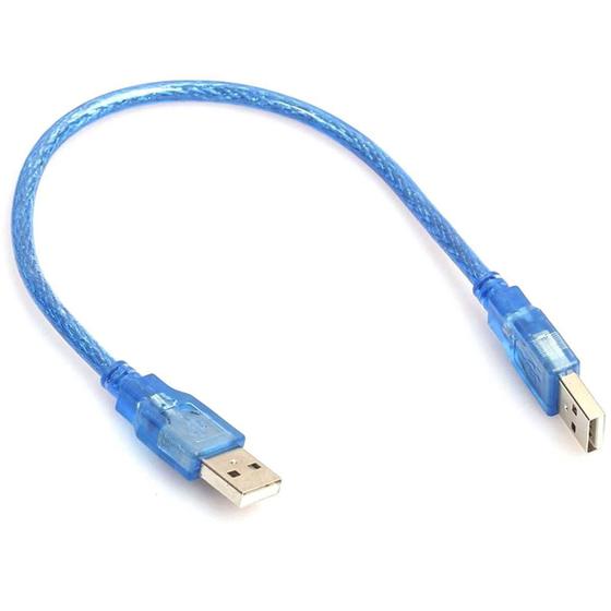 Imagem de Cabo Usb 2.0 Extensão Macho X Macho Usb 30cm Azul