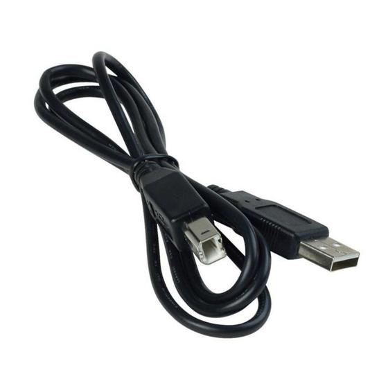Imagem de Cabo USB 2.0 Para Impressora AM/BM 2.0 BR Cabo 1.8 Metros 01103 Preto