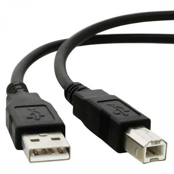 Imagem de Cabo Usb 2.0 - Usb A Macho + Usb B Macho 2.0 - 2m - Preto