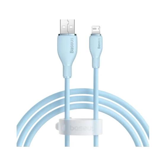 Imagem de Cabo USB 2.4A de Carregamento Rápido Baseus - Compatível com iPhone 14, 13, Pro Max, Xs, Xr, X, 8, Plus, iPad Air e Mini 4