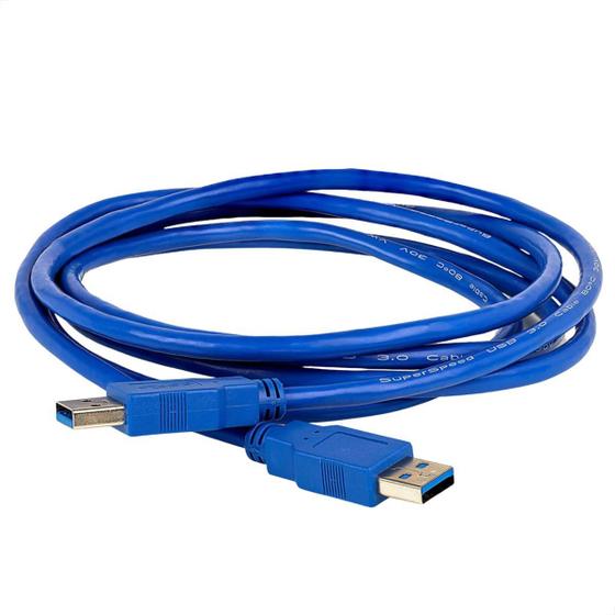 Imagem de Cabo Usb 3.0 A Macho + Usb 3.0 A Macho - 1 Metro