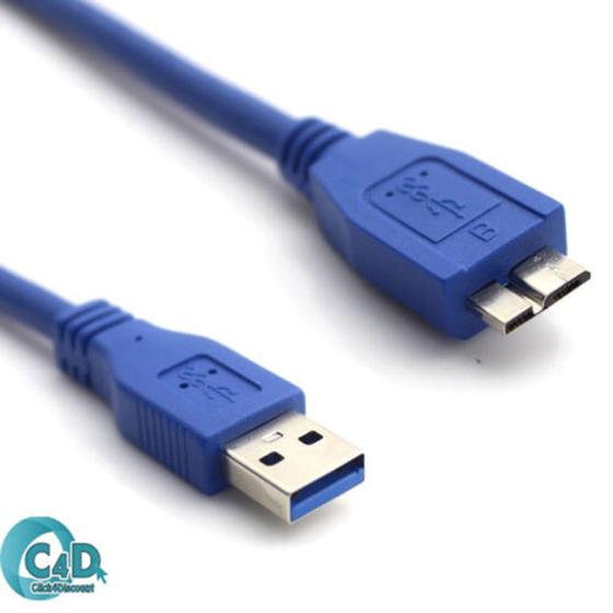 Imagem de Cabo Usb 3.0 Hd Externo Samsung Seagate Toshiba 1 Metro