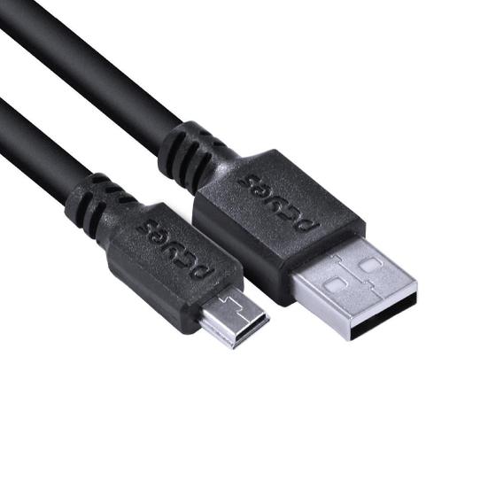 Imagem de Cabo Usb A 2.0 Macho P Mini Usb B Macho 28 Puro Cobre 3 Mts