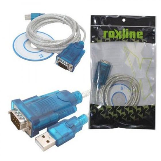 Imagem de Cabo USB-A Macho 2.0 x DB9 Macho 1,8M - Cod. 3.1.227 - Roxline