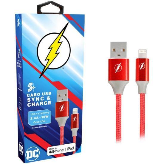 Imagem de Cabo USB-A Para Lightning Flash 1,5m 5+