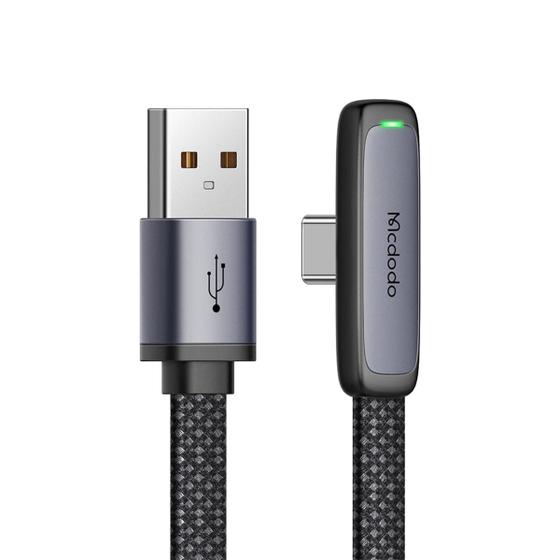 Cabo Usb-A Para Tipo C 90 1m Turbo Em L Pd 100W 6A Mcdodo Imagem de Cabo Usb-A Para Tipo C 90 1m Turbo Em L Pd 100W 6A Mcdodo