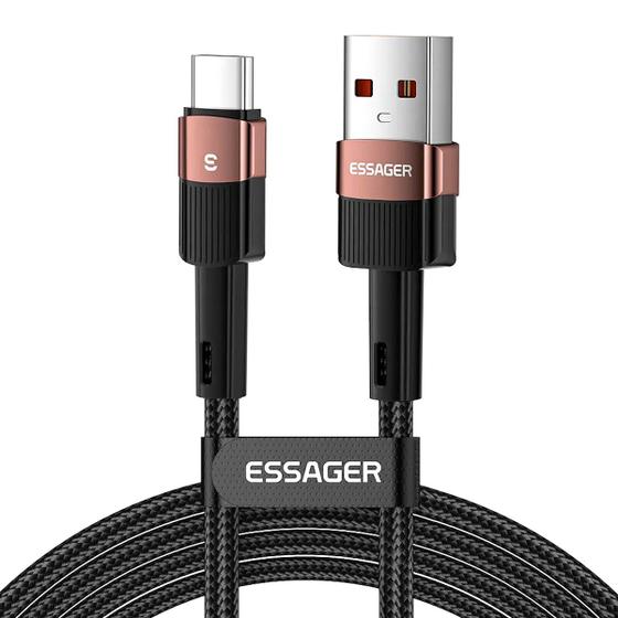 Imagem de Cabo USB-A x USB-C 66W 6A Quick Charge 2m Essager