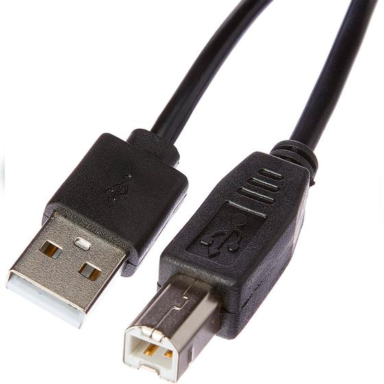 Imagem de Cabo Usb Am/Bm 2.0 3 Metros Preto Para Impressoras Letron