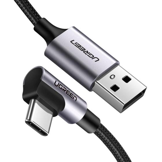Imagem de Cabo USB-C 90 graus para USB-A 2.0 1 Metro UGreen